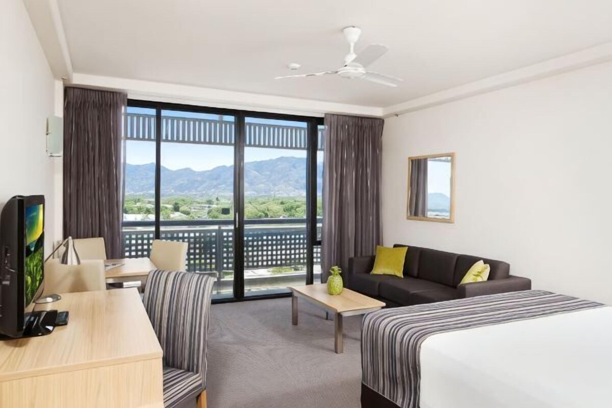 In-room safe, desk, laptop workspace, blackout drapes