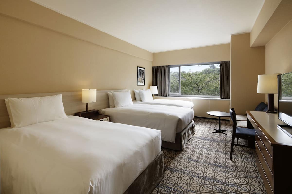 Down comforters, in-room safe, blackout drapes, iron/ironing board