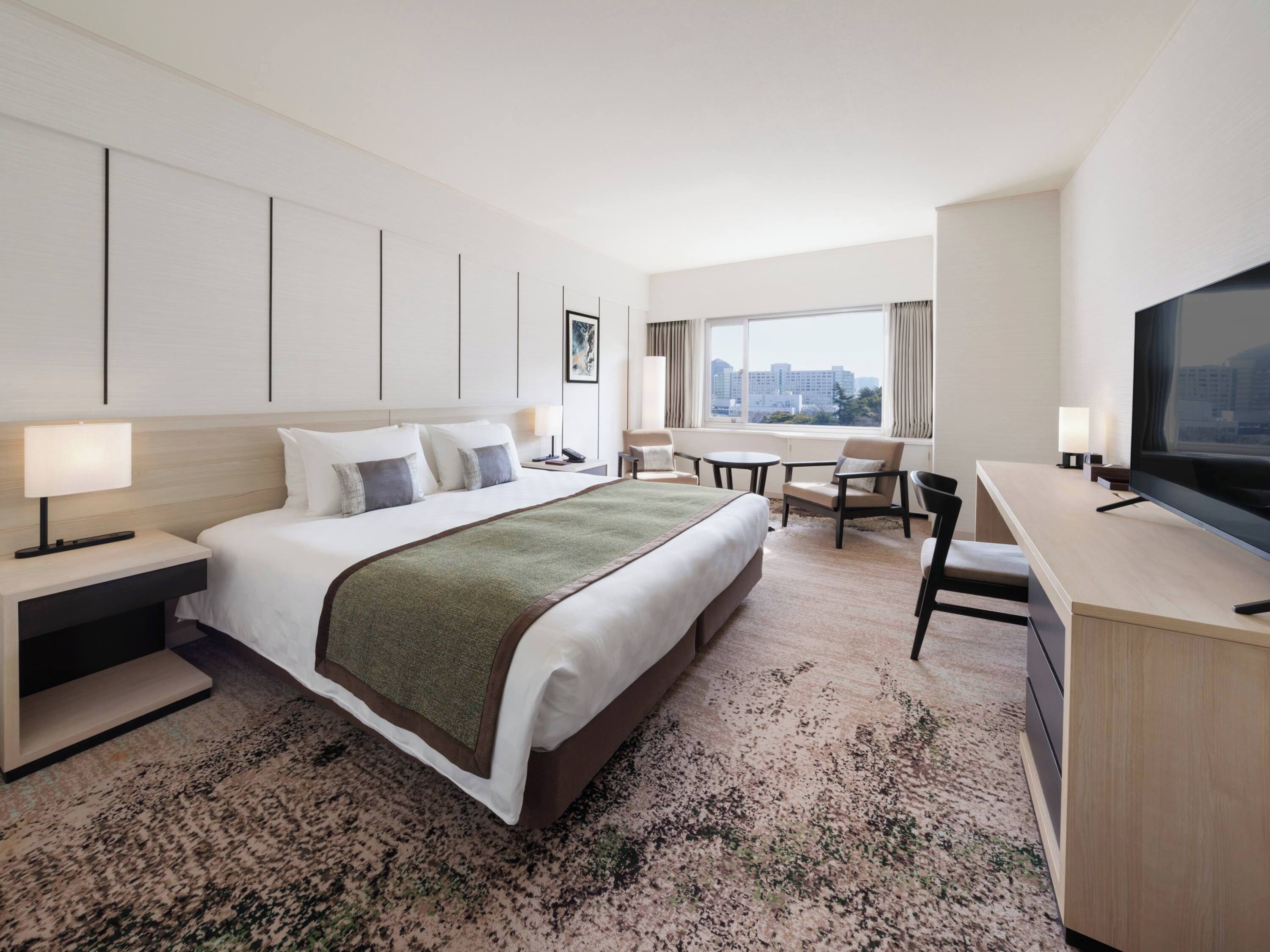 Down duvets, in-room safe, blackout curtains, iron/ironing board