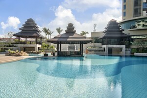 デラックス ダブルまたはツインルーム プールビ  ュー | 部屋からの景観