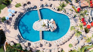 2 outdoor pools, pool umbrellas, pool loungers - Villa del Palmar Beach Resort and Spa, Puerto Vallarta (Puerto Vallarta)
