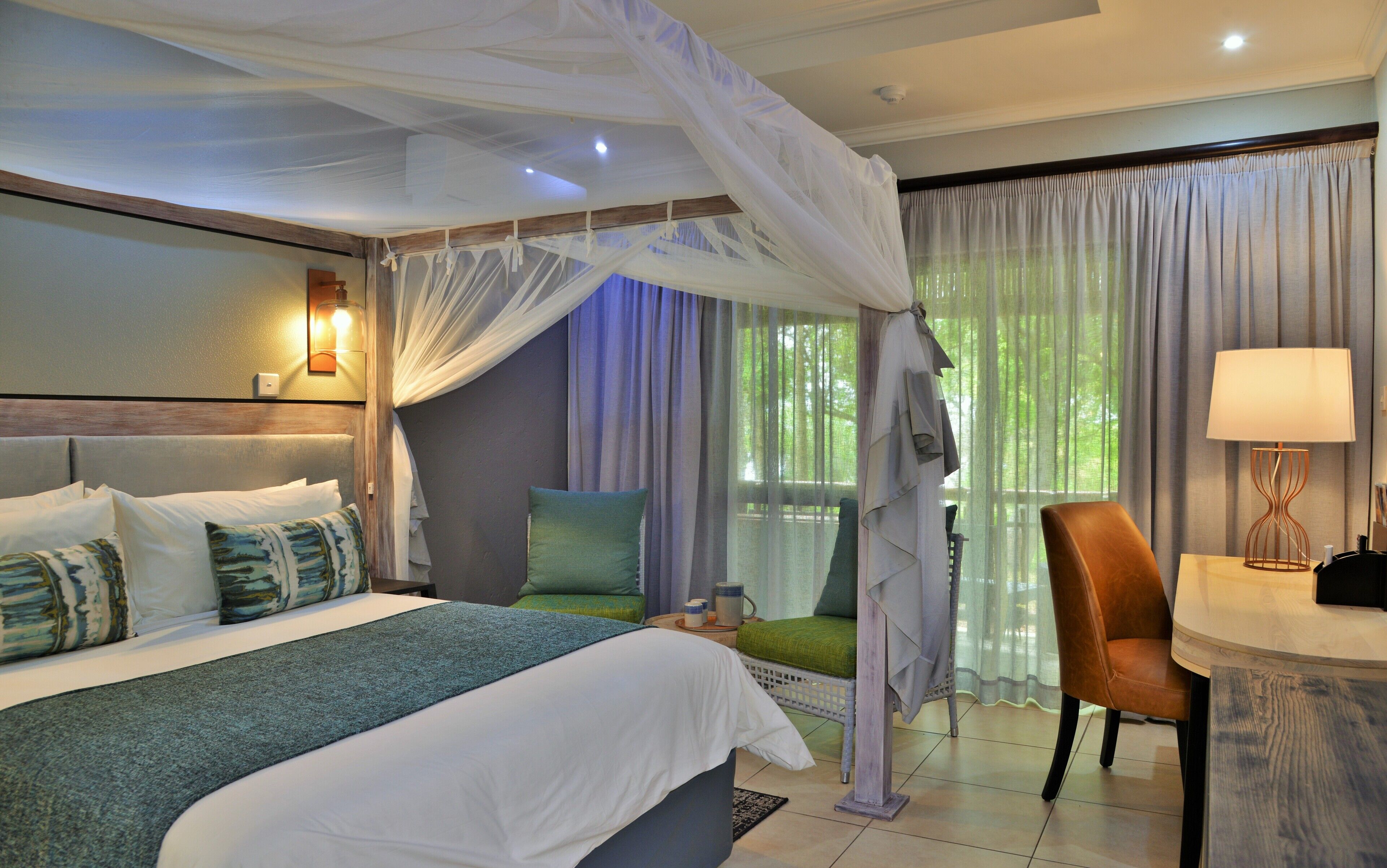 Deluxe Room, 1 Double Bed, Garden View (Standard Double Room) | In-room safe, individually furnished, desk, blackout curtains