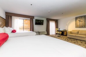 Junior Suite, 2 Queen Beds | In-room safe, blackout drapes, soundproofing, iron/ironing board