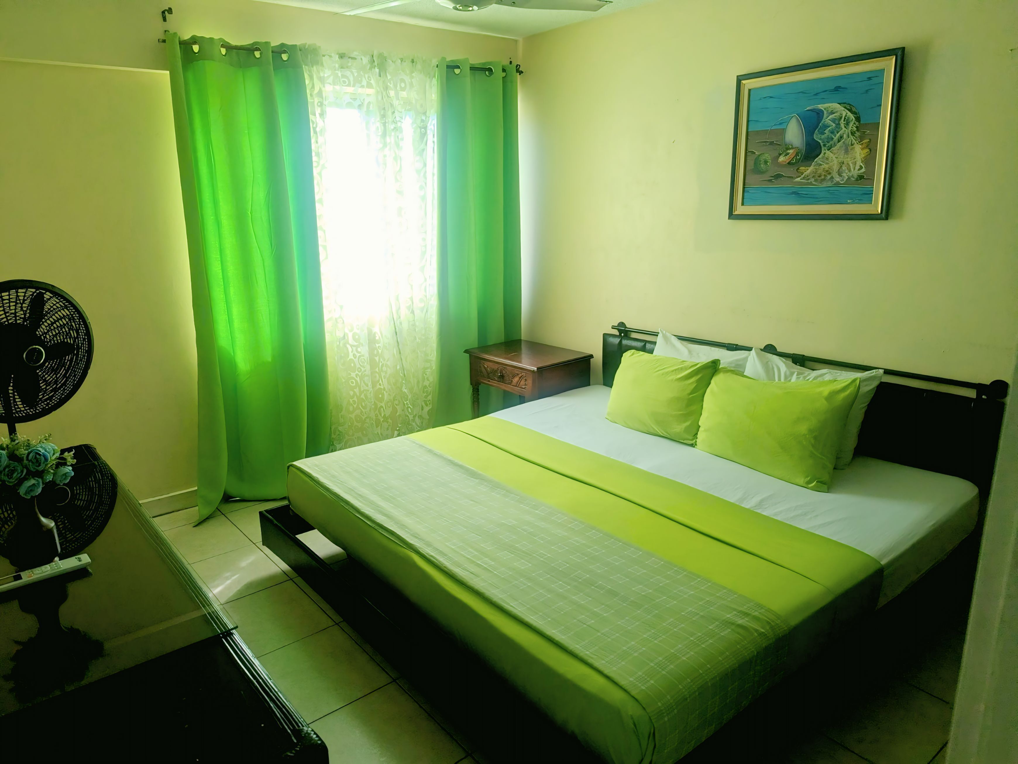 1 bedroom condo with balcony | 1 bedroom, premium bedding, individually furnished, desk