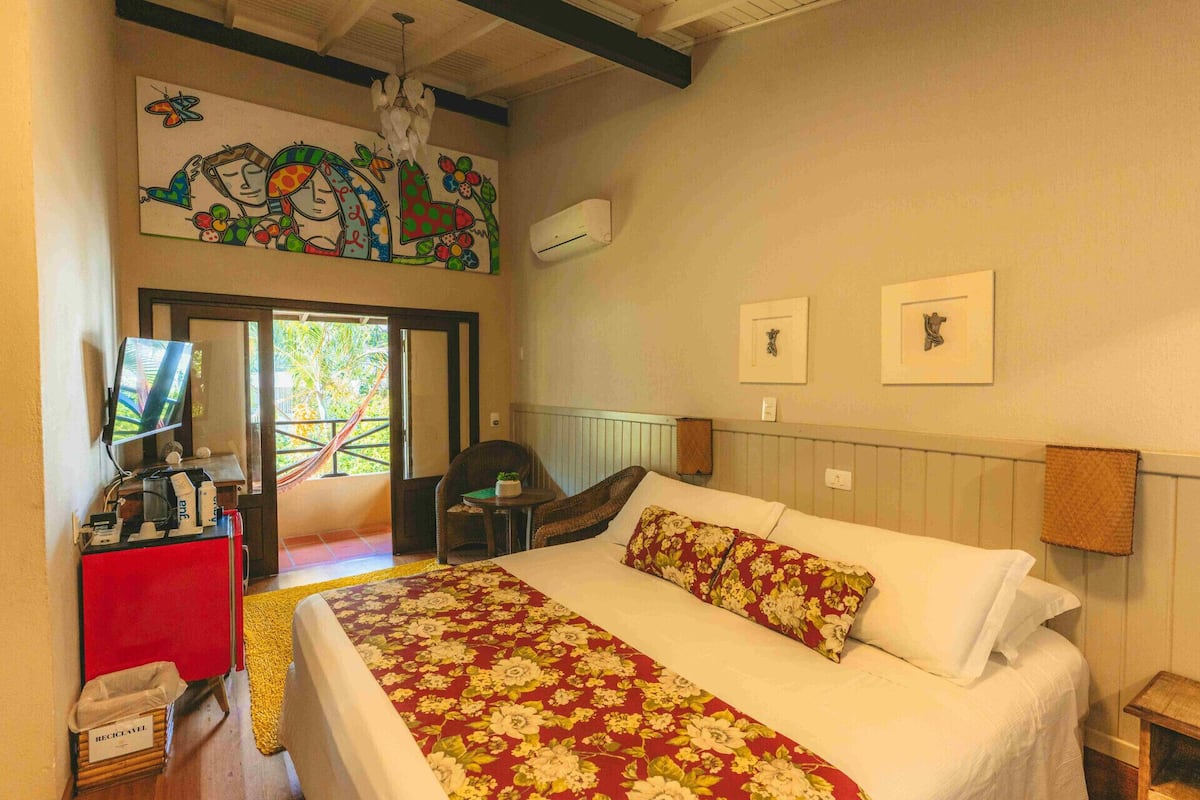 1 kamar tidur, meja kerja, Wi-Fi gratis, dan seprai linen