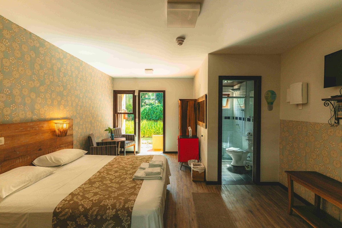 1 kamar tidur, meja kerja, Wi-Fi gratis, dan seprai linen