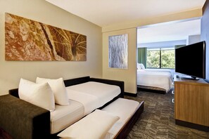 Suite, 2 Double Beds, Non Smoking | Premium bedding, in-room safe, desk, blackout curtains