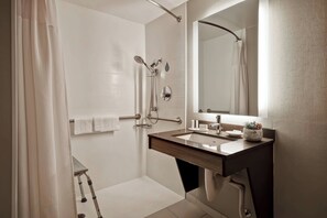 Suite, 1 King Bed with Sofa bed | Bathroom | Combined shower/tub, free toiletries, hair dryer, towels - SpringHill Suites by Marriott Atlanta Kennesaw (Kennesaw)