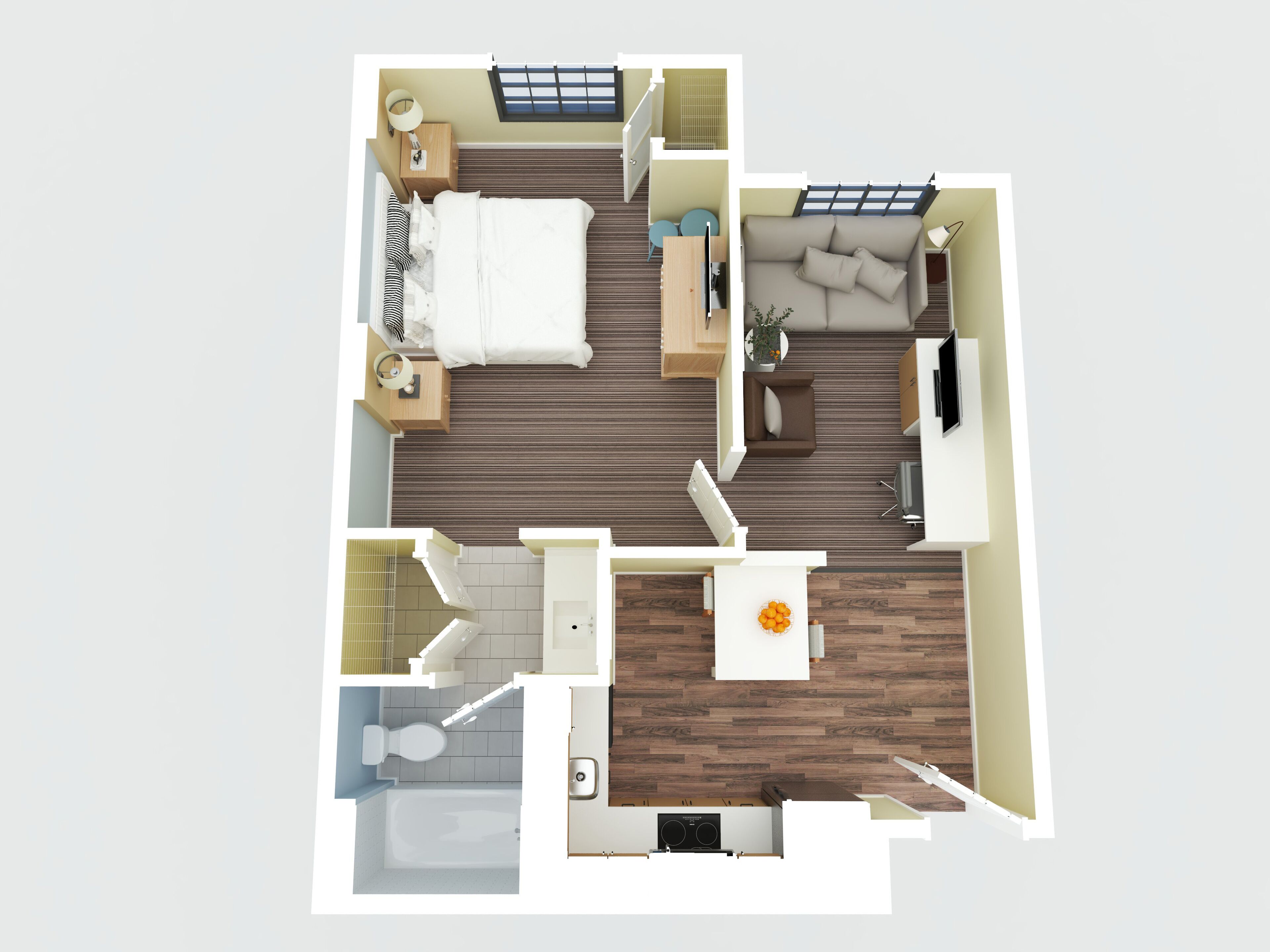 hypo-allergenic bedding, in-room safe, desk, laptop workspace