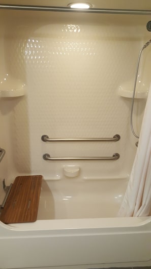 Standard Room, 1 Queen Bed, Accessible, Non Smoking | Bathroom | Hair dryer, towels - Garner Hotel Frederick Southeast by IHG (Frederick)