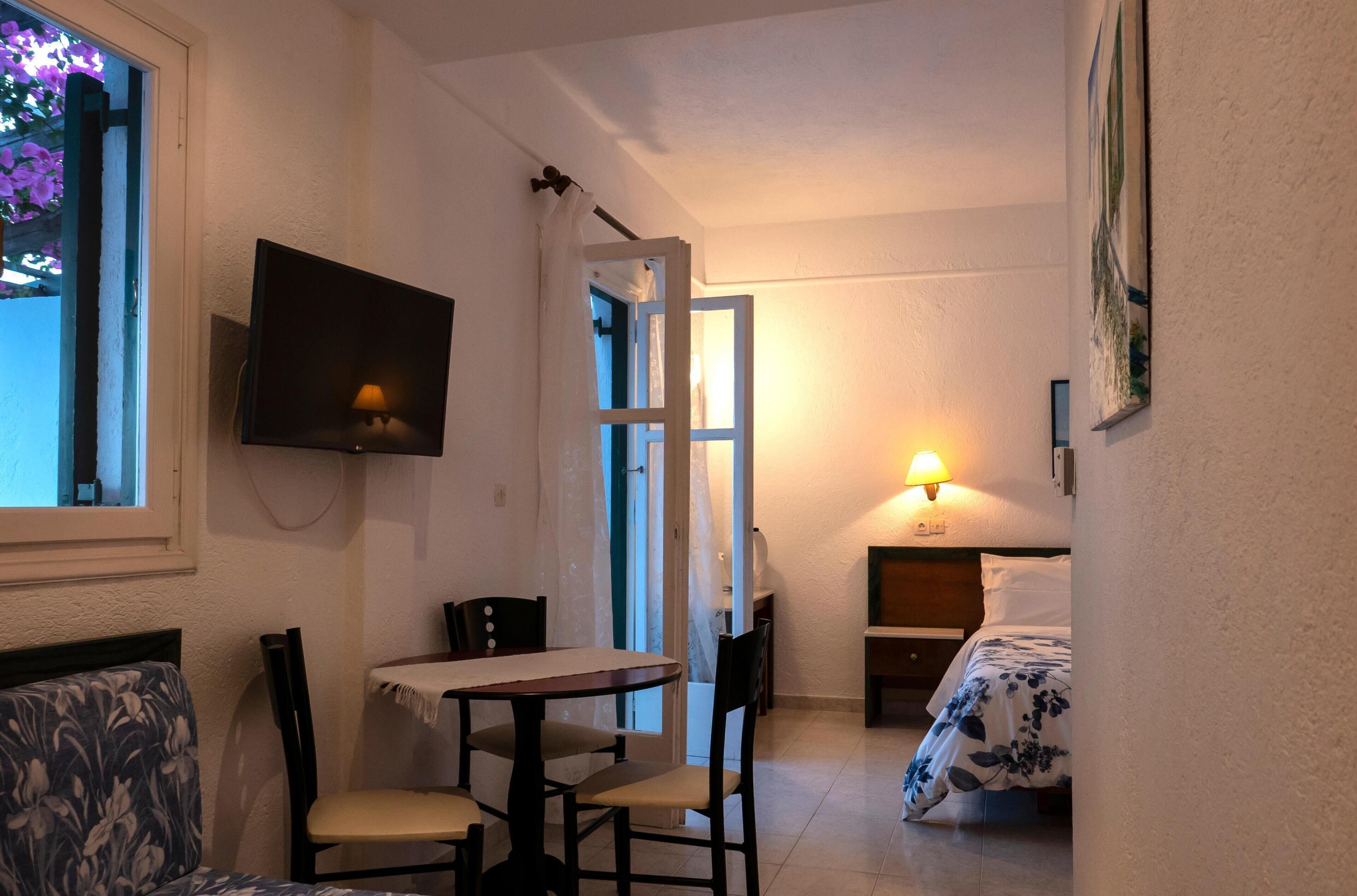 In-room safe, desk, iron/ironing board, free cribs/infant beds