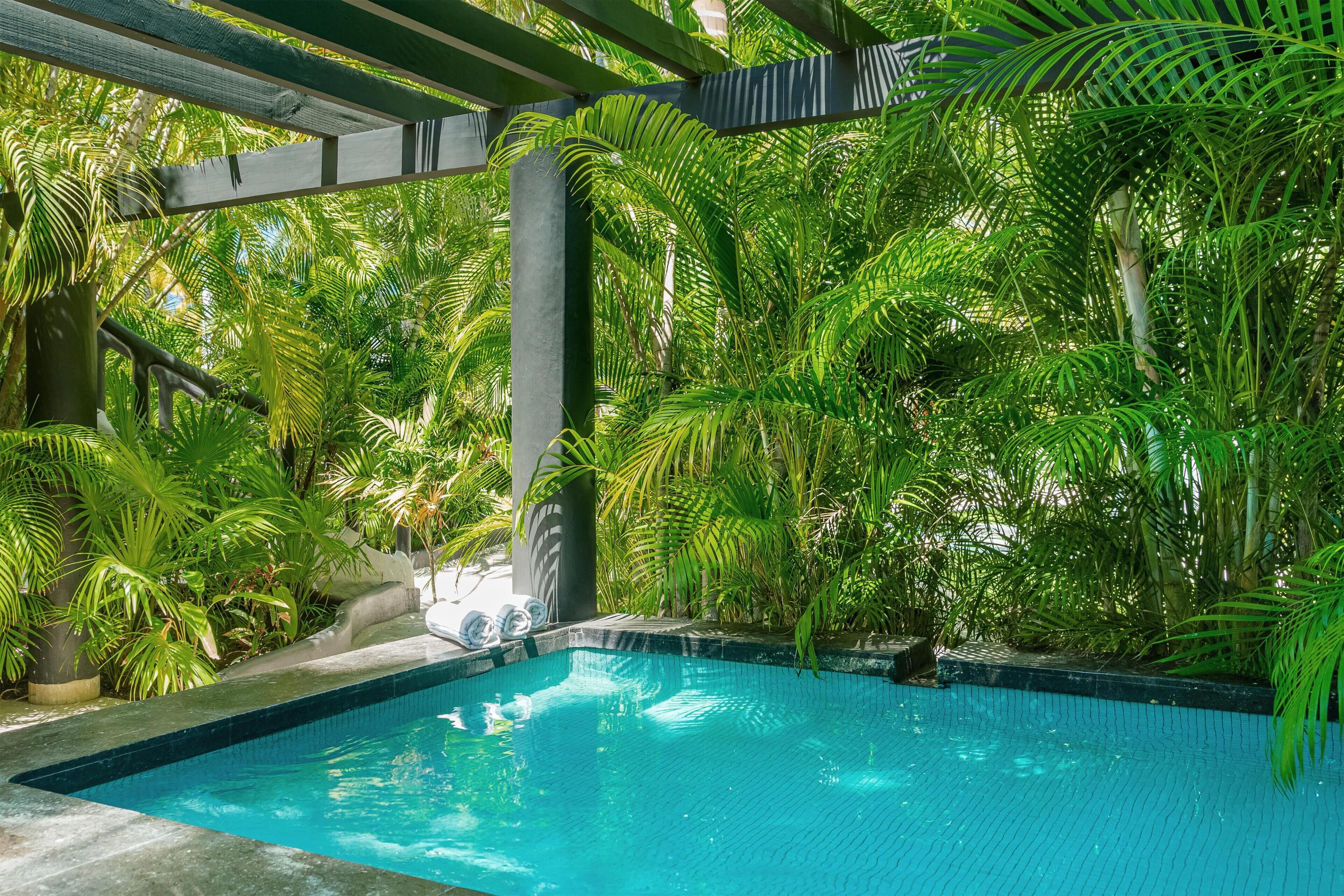 Chambre, 1 très grand lit (Plunge Pool) | 1 chambre, literie de qualité supérieure, minibar