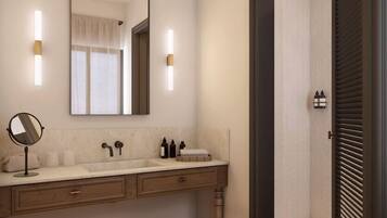Free toiletries, hair dryer, bidet, towels