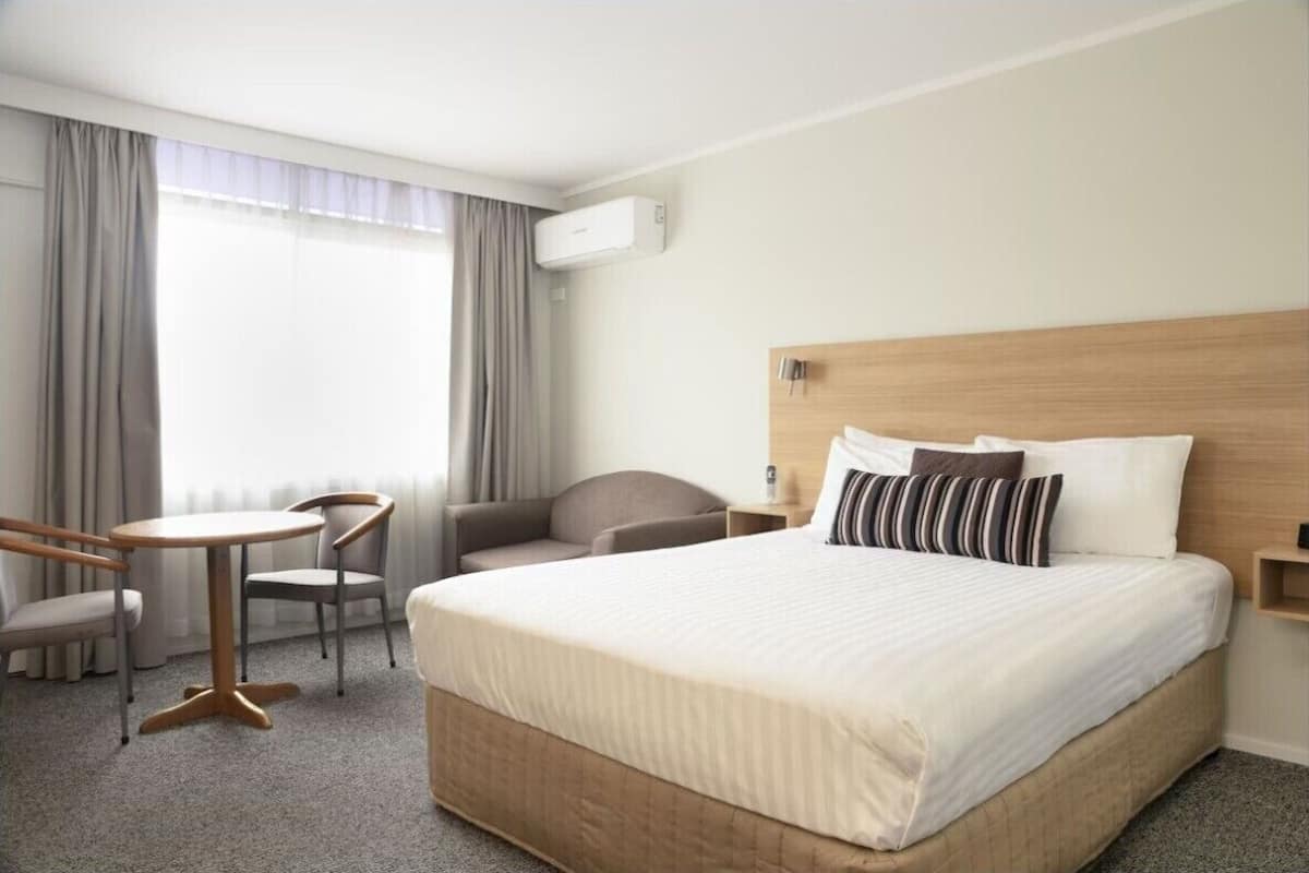 Down duvets, Select Comfort beds, desk, iron/ironing board