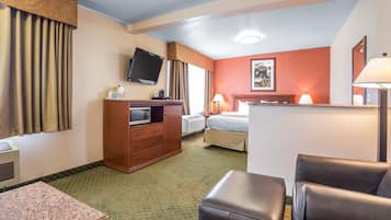Iron/ironing board, free cribs/infant beds, rollaway beds, free WiFi