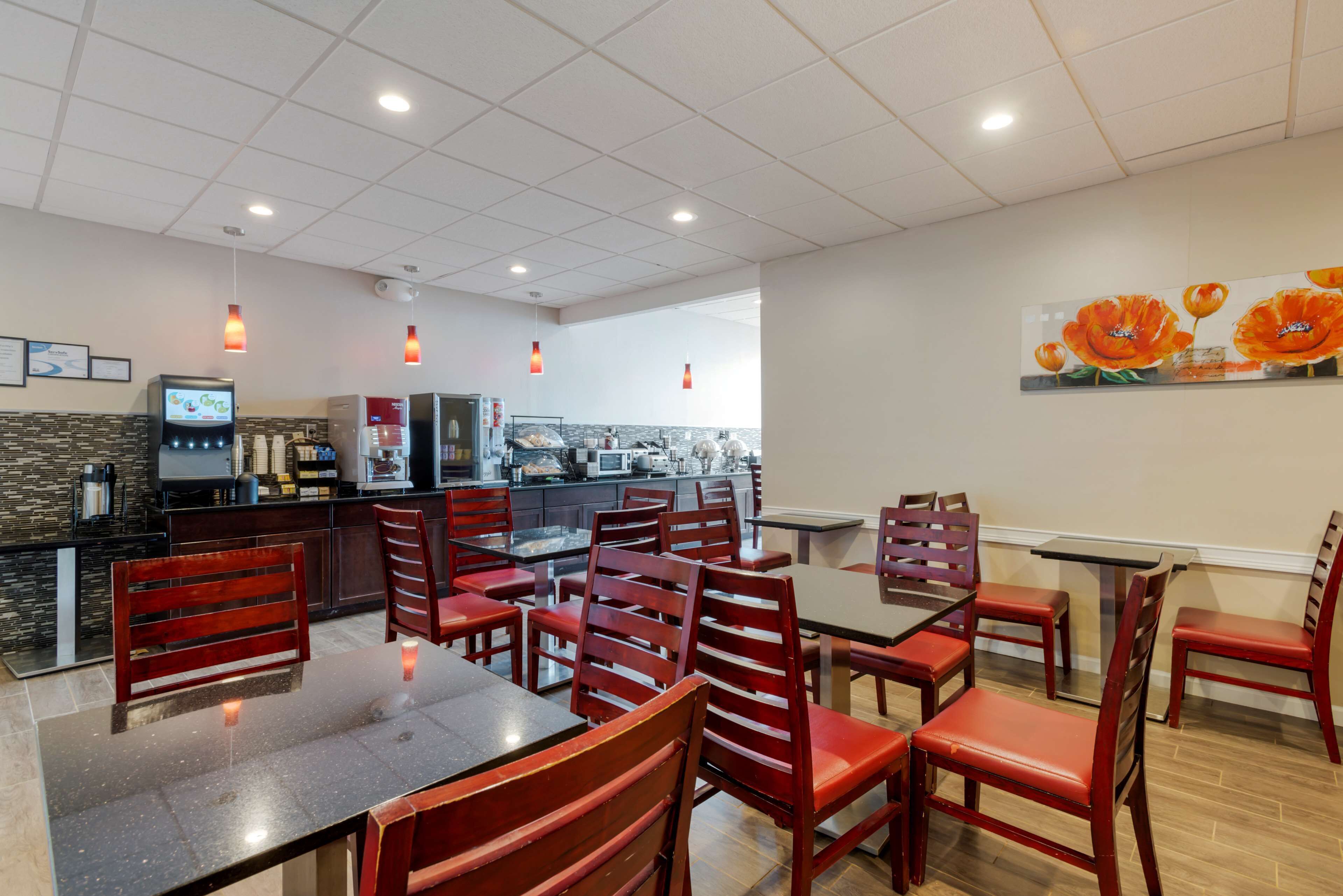 Free daily buffet breakfast