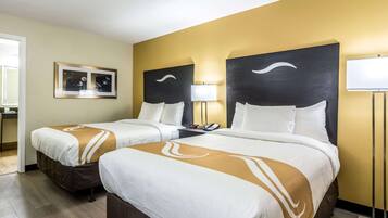 Chambre, 2 lits doubles, accessible aux personnes à mobilité réduite, non-fumeur