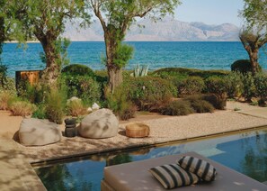 Superior Bungalow, Private Pool | Hypo-allergenic bedding, minibar, in-room safe, desk - Minos Beach Art Hotel, a Member of Design Hotels (Agios Nikolaos)