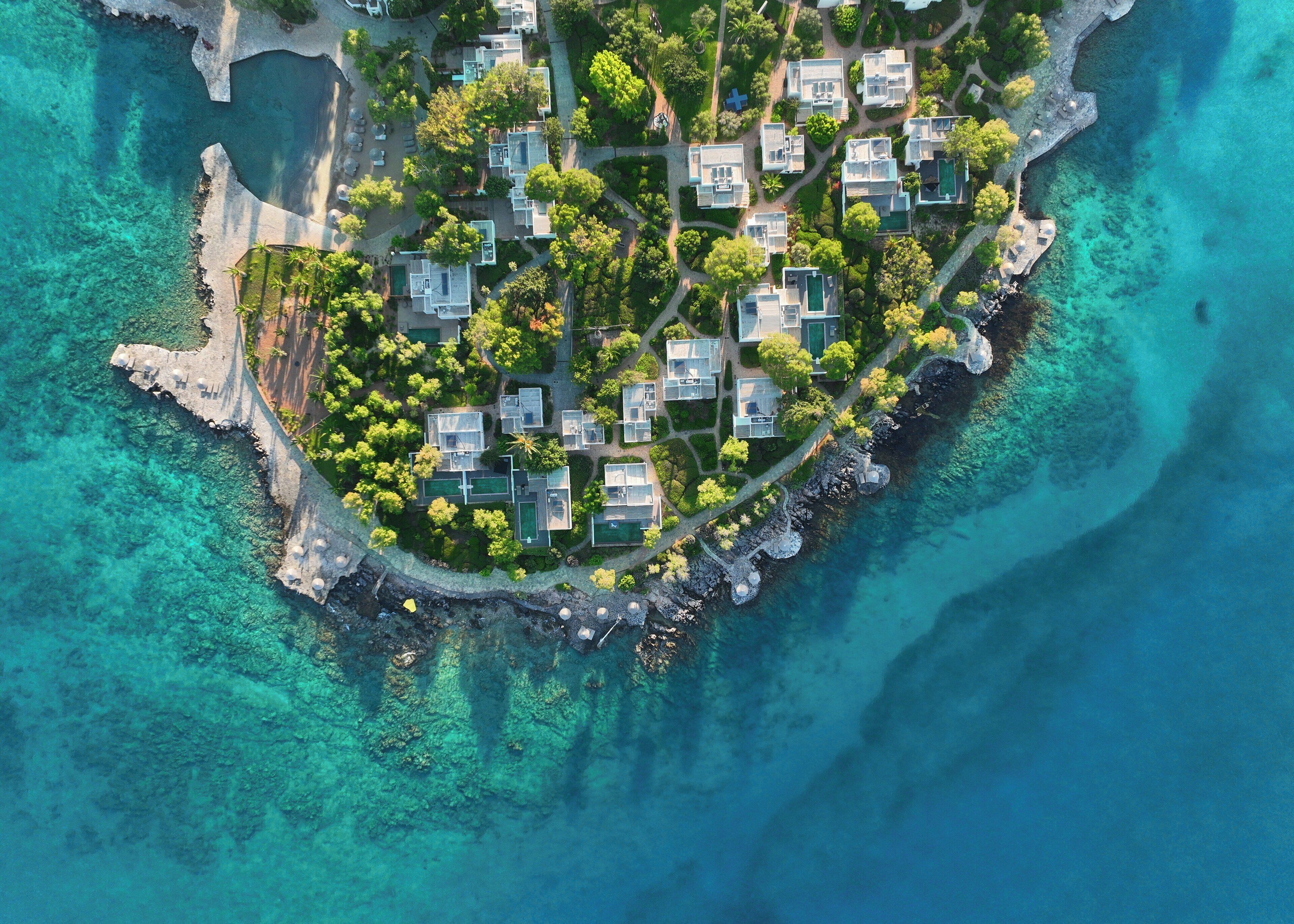 منظر من الجو على ارتفاع عالٍ