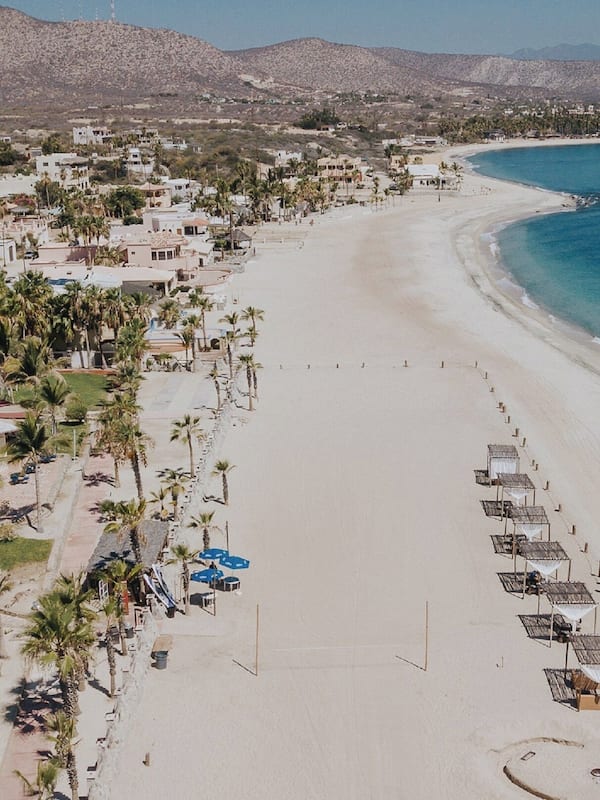 On the beach, white sand, free beach cabanas, kayaking