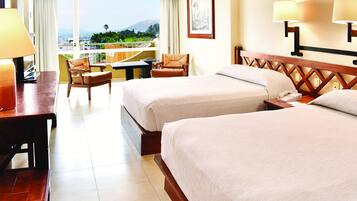 Standard Room, 2 Double Beds | Premium bedding, in-room safe, desk, iron/ironing board