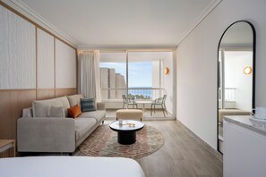 Renovated Olympic Studio Room with Pool-View Balcony | Minibar, in-room safe, desk, iron/ironing board - Sport Club by Isrotel Collection (Eilat)