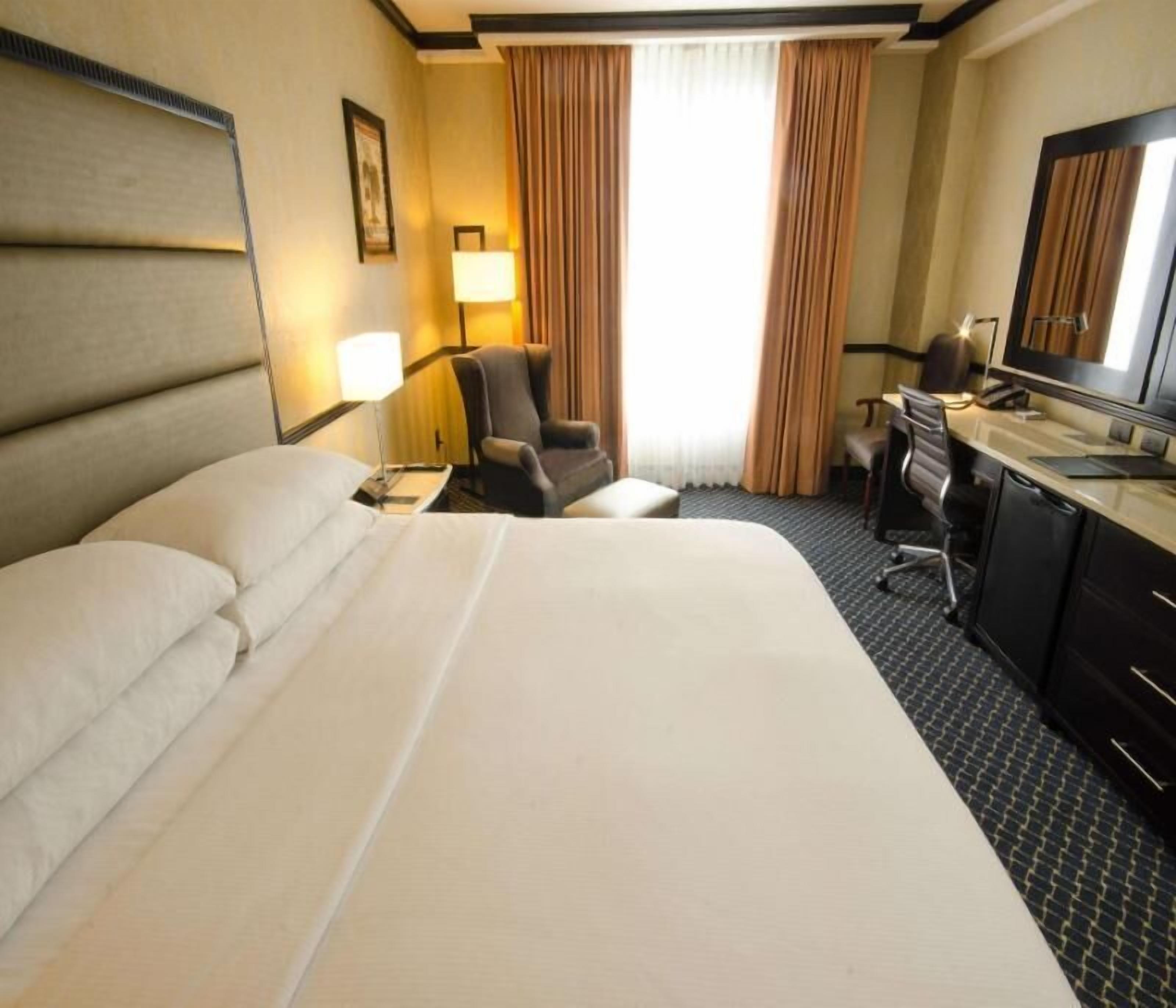 Premium bedding, down duvets, pillow-top beds, in-room safe