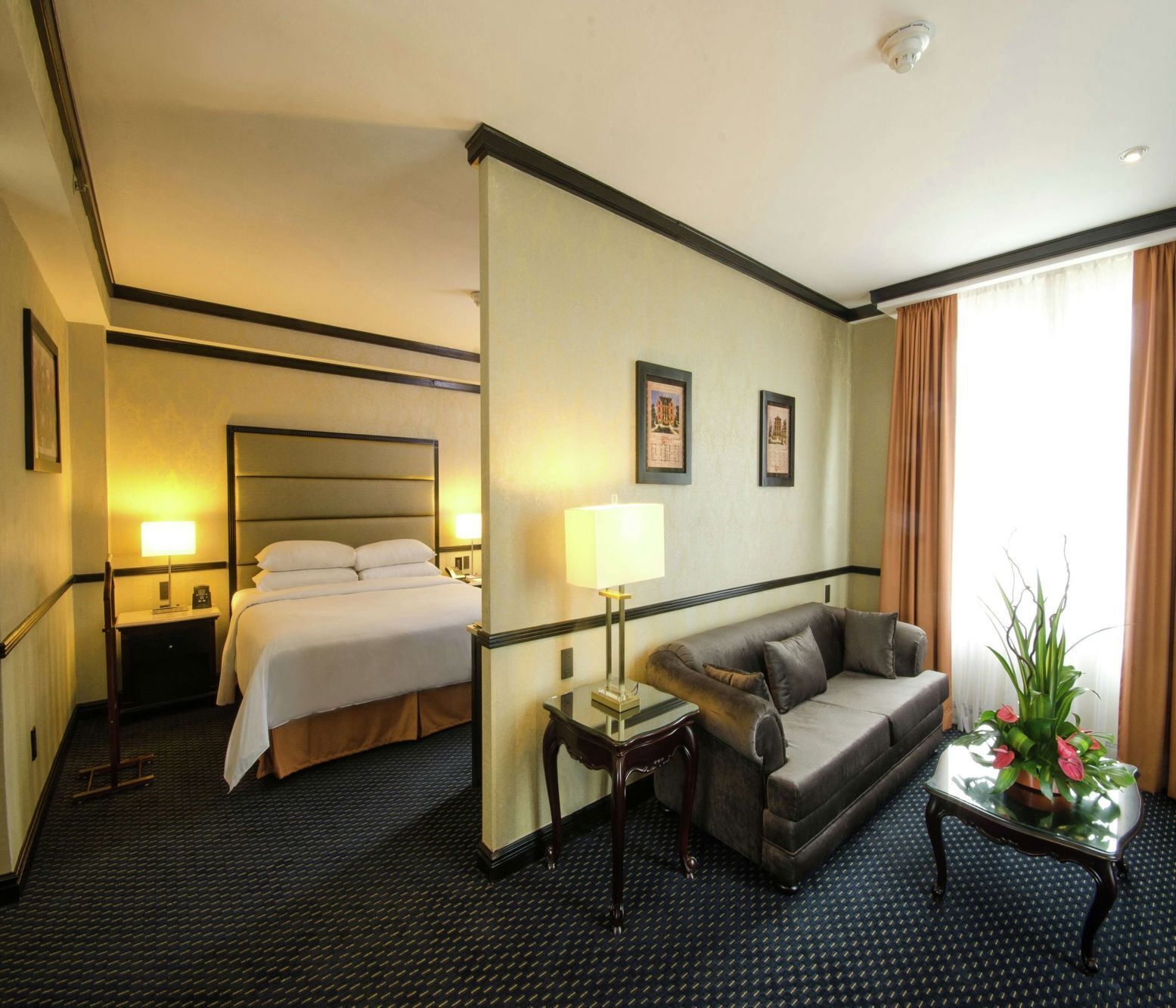 Premium bedding, down duvets, pillow-top beds, in-room safe
