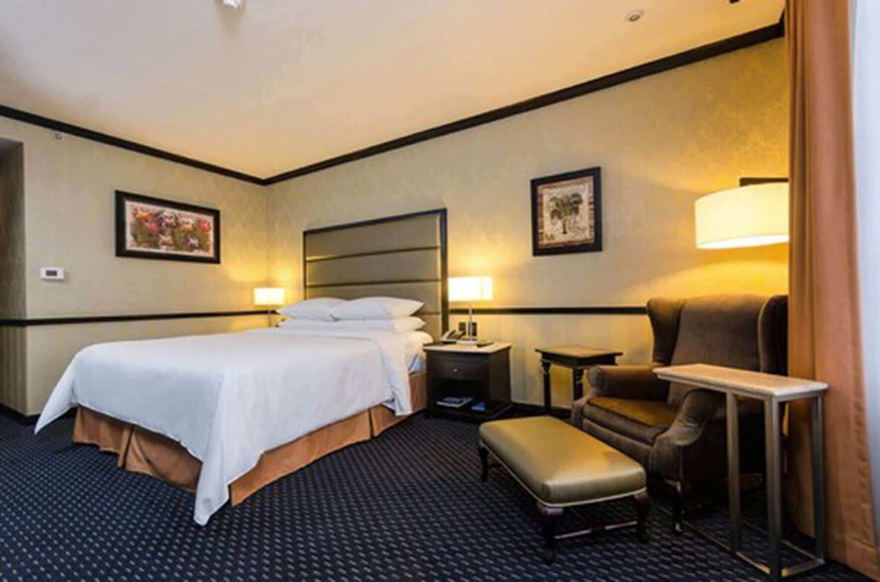 Premium bedding, down duvets, pillow-top beds, in-room safe