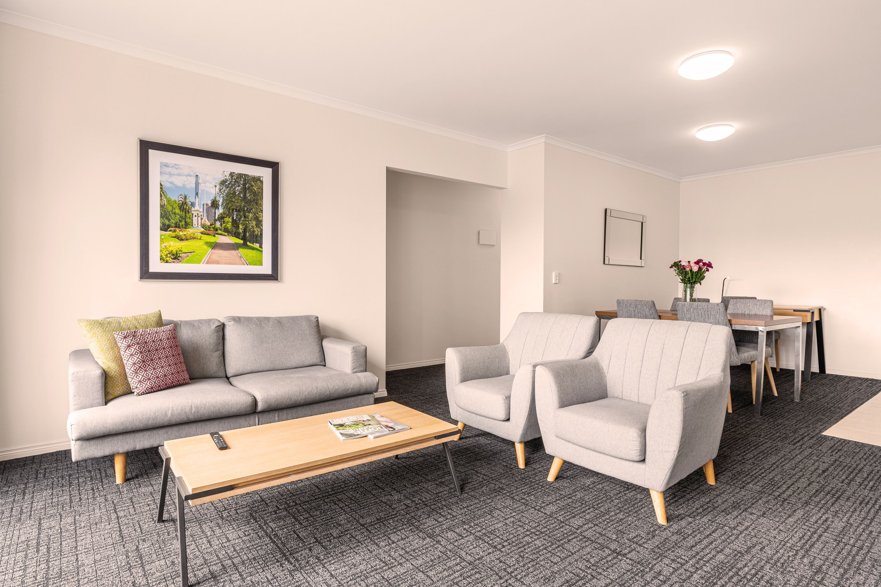 Suite, Multiple Beds, Non Smoking (Efficiency) | Desk, laptop workspace, blackout drapes, iron/ironing board