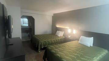 Deluxe Double Room, 2 Double Beds, Private Bathroom | Desk, free WiFi, bed sheets, alarm clocks