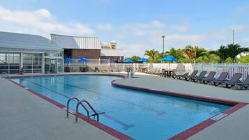 Indoor pool, seasonal outdoor pool