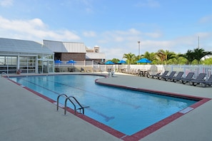 Indoor pool, seasonal outdoor pool