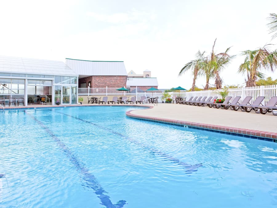 Indoor pool, seasonal outdoor pool