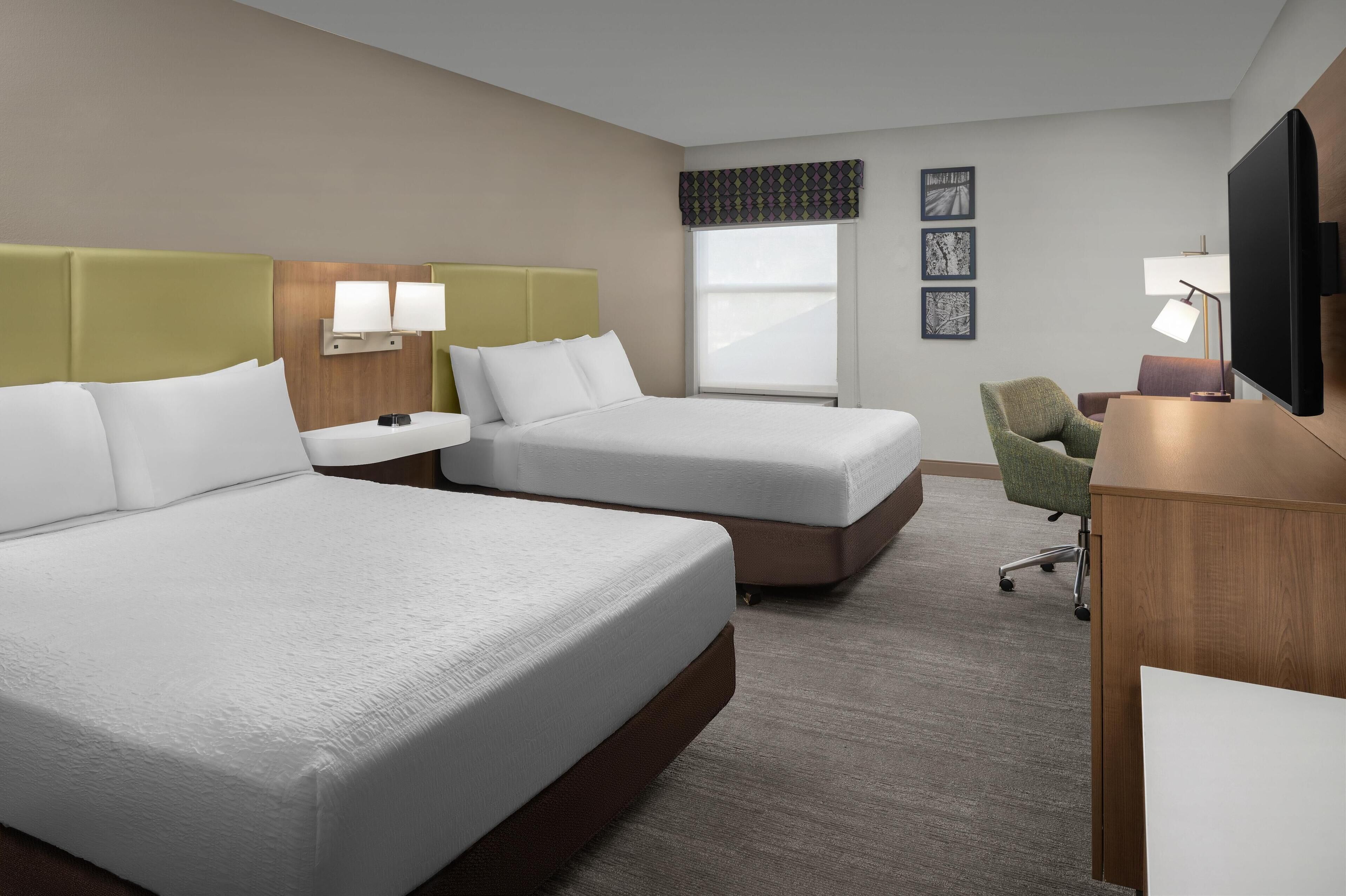 room, 2 queen beds, accessible, non smoking | premium bedding, in-room safe, iron/ironing board, rollaway beds