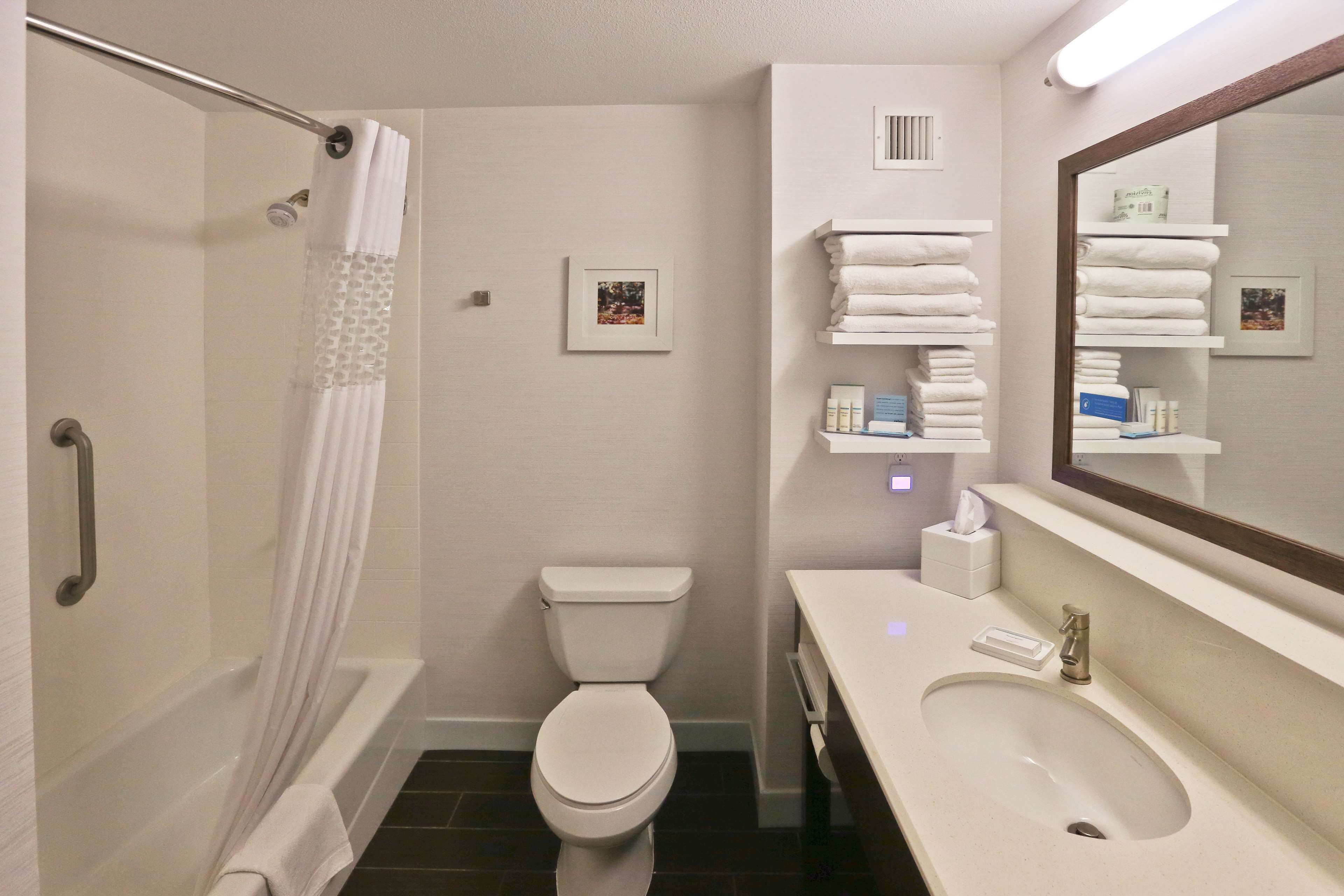 Free toiletries, hair dryer, towels