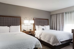 Room, 2 Double Beds | Premium bedding, desk, laptop workspace, blackout curtains