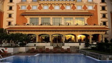 Outdoor pool, open 6:00 AM to 7:30 PM, pool umbrellas, sun loungers