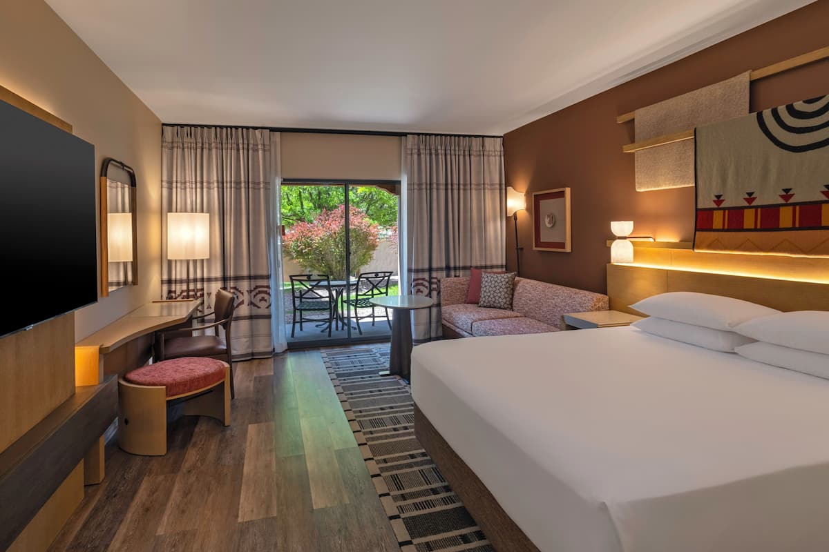 Premium bedding, down duvets, pillow-top beds, in-room safe