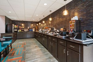 Free daily self-serve breakfast