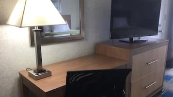 Desk, iron/ironing board, free cots/infant beds, free rollaway beds