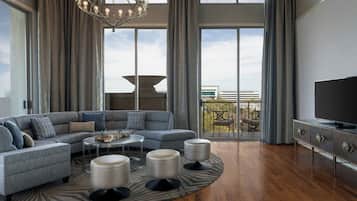 55-inch Smart TV with cable channels, TV, streaming services