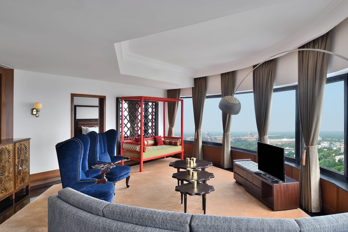 Luxury Suite, 2 Bedrooms | Living room | 42-inch LCD TV with satellite channels, TV