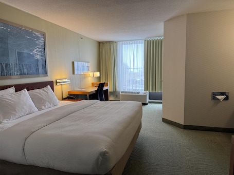 Escrivaninha, espaço de trabalho para notebook. The Peoria Hotel, SureStay Collection by Best Western