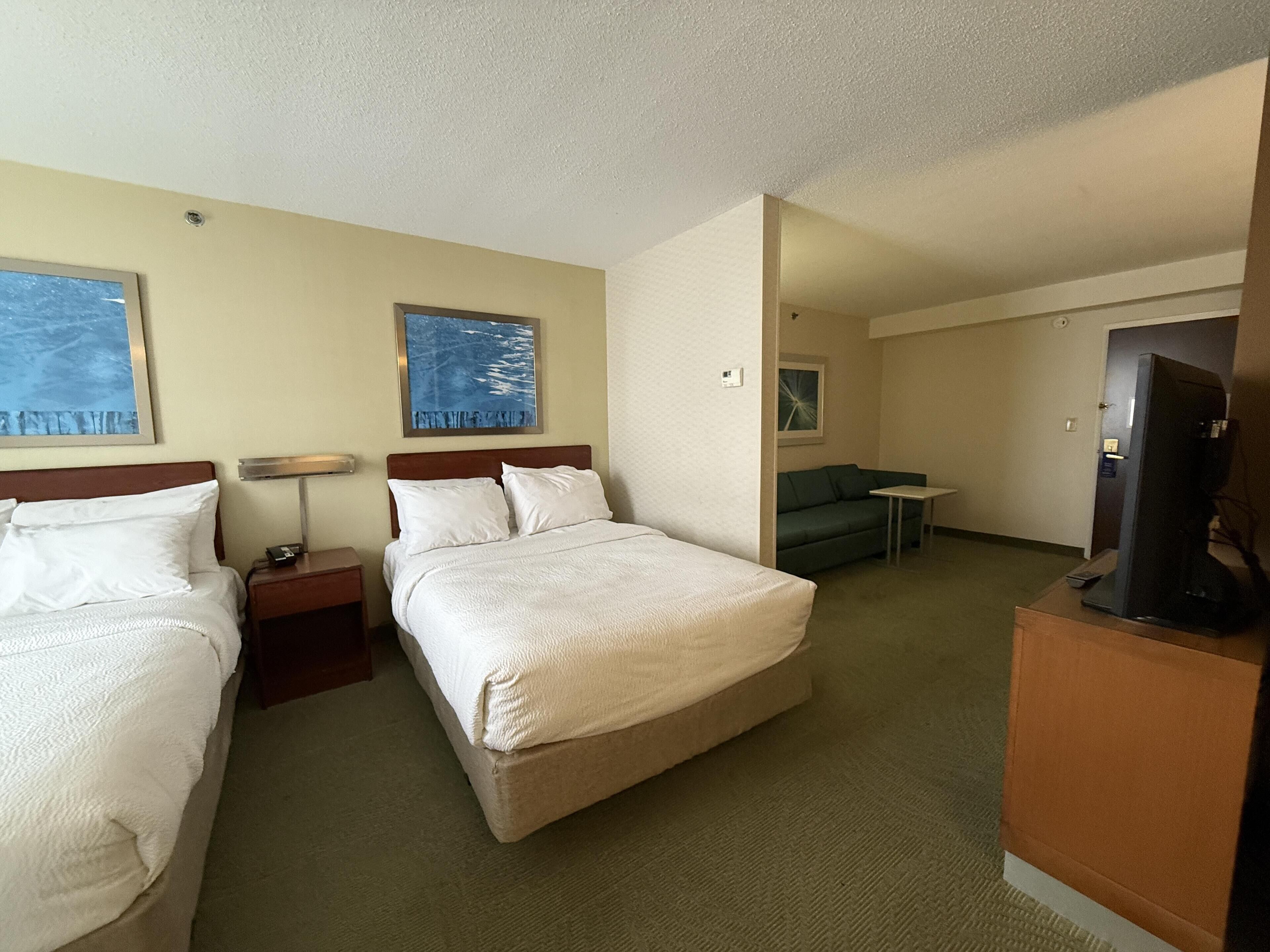 스탠다드룸, 더블침대 2개, 금연, 냉장고 및 전자레인지 (with Sofabed) | 책상, 노트북 작업 공간, 다리미/다리미판, 무료 WiFi