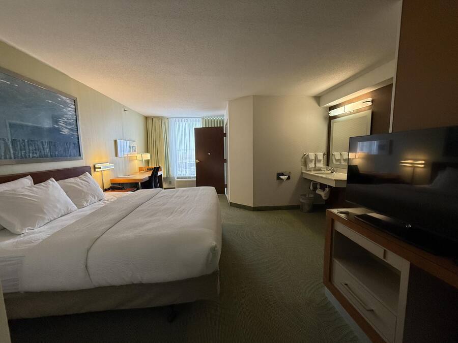 Rom – standard, 1 kingsize-seng, ikke-røyk, kjøleskap og mikrobølgeovn (with Sofabed) | Skrivebord, skrivebord for bærbar PC og strykejern/-brett