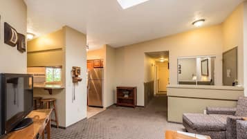 Pillowtop beds, laptop workspace, blackout drapes, iron/ironing board