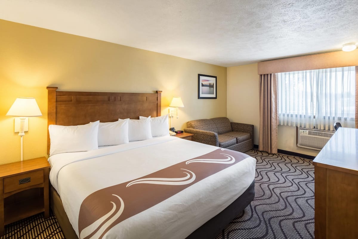 Standard Room, 1 King Bed with Sofa bed, Non Smoking | Pillowtop beds, laptop workspace, blackout drapes, iron/ironing board