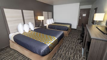 Standard Room, 2 Queen Beds, Non Smoking | Desk, iron/ironing board, free cribs/infant beds, free WiFi