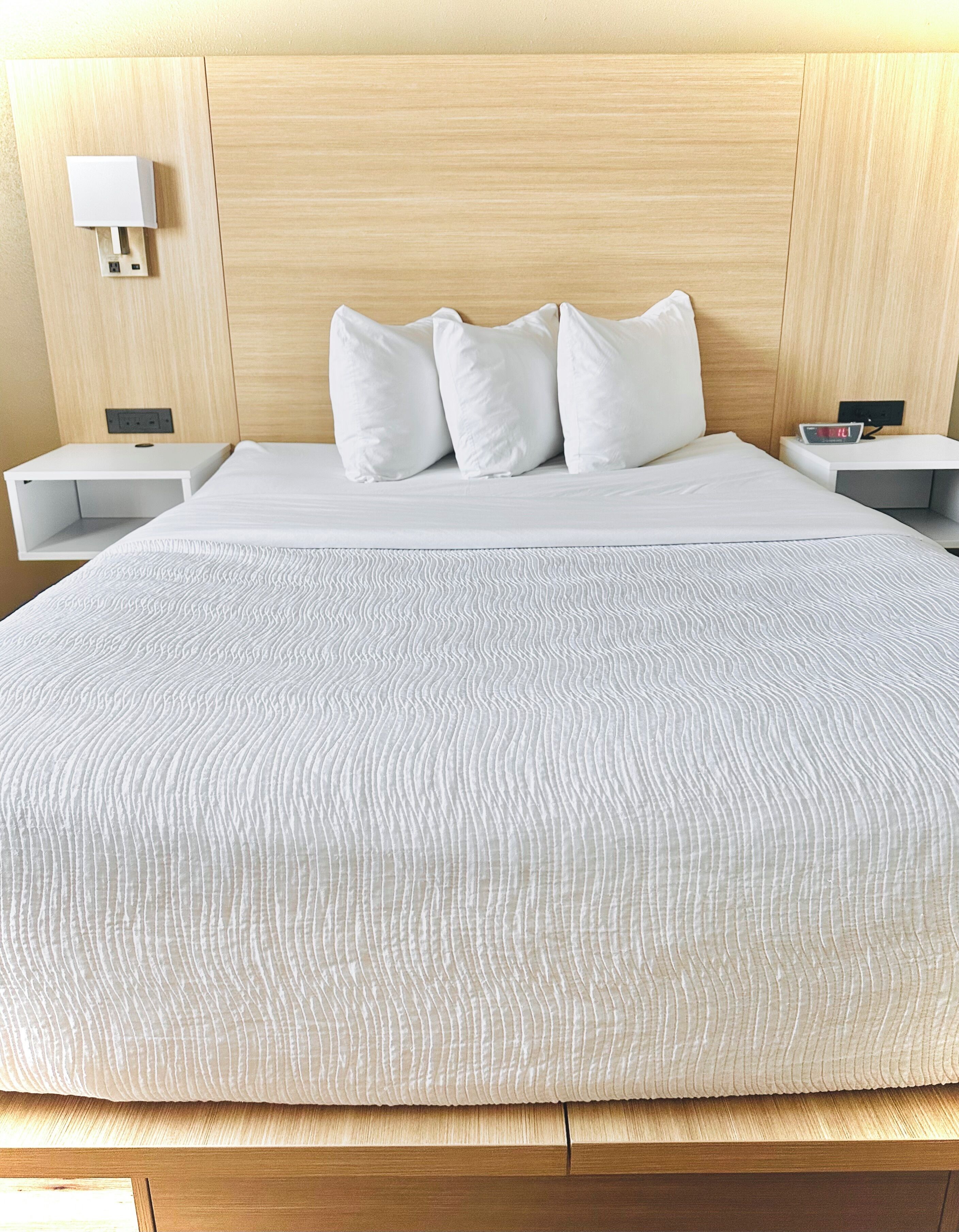 Individually furnished, desk, blackout curtains, iron/ironing board